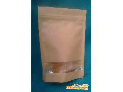 精品牛皮紙袋 小號(hào)干果電子家紡針織專(zhuān)用，內(nèi)置拉鏈站立設(shè)計(jì)